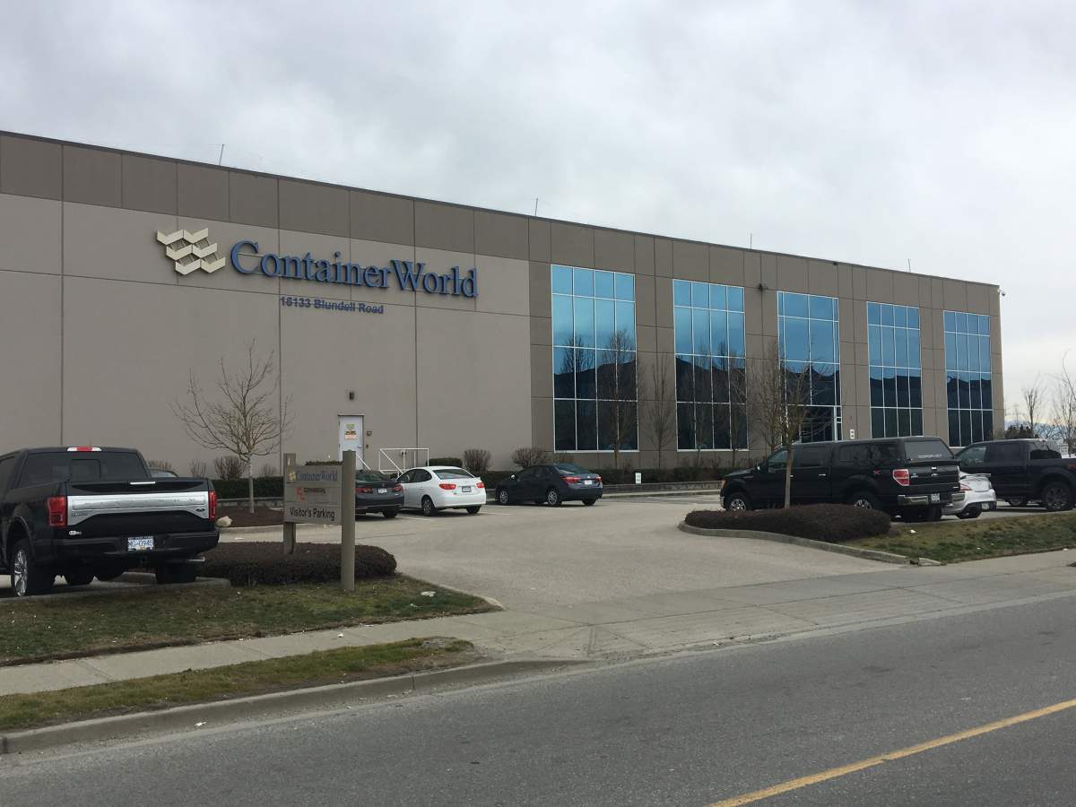Container World’s Richmond warehouse.