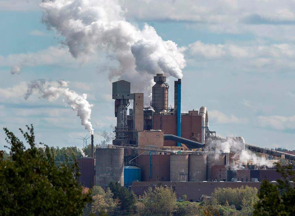 The Northern Pulp Nova Scotia Corporation mill is seen in Abercrombie, N.S. on Wednesday, Oct. 11, 2017.