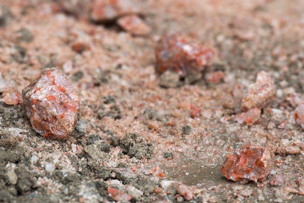 Potash as seen at a mine in Saskatchewan.