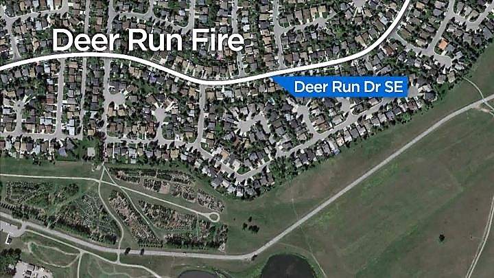 A fire broke out in the 2000-block of Deer Side Drive S.E. on Monday, March 11, 2019. 