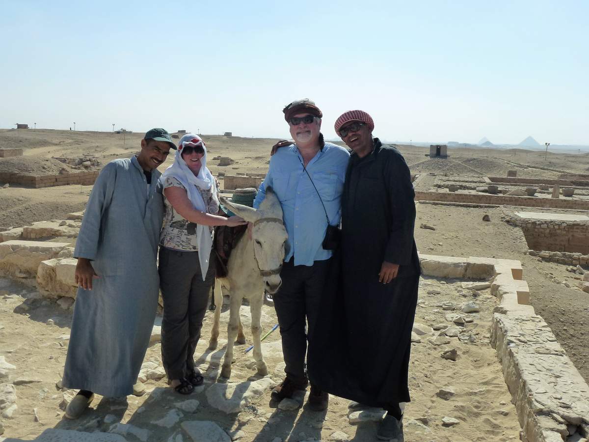 Canadian Steffanie Strathdee and her husband Tom Patterson on vacation in Egypt in November 2015.