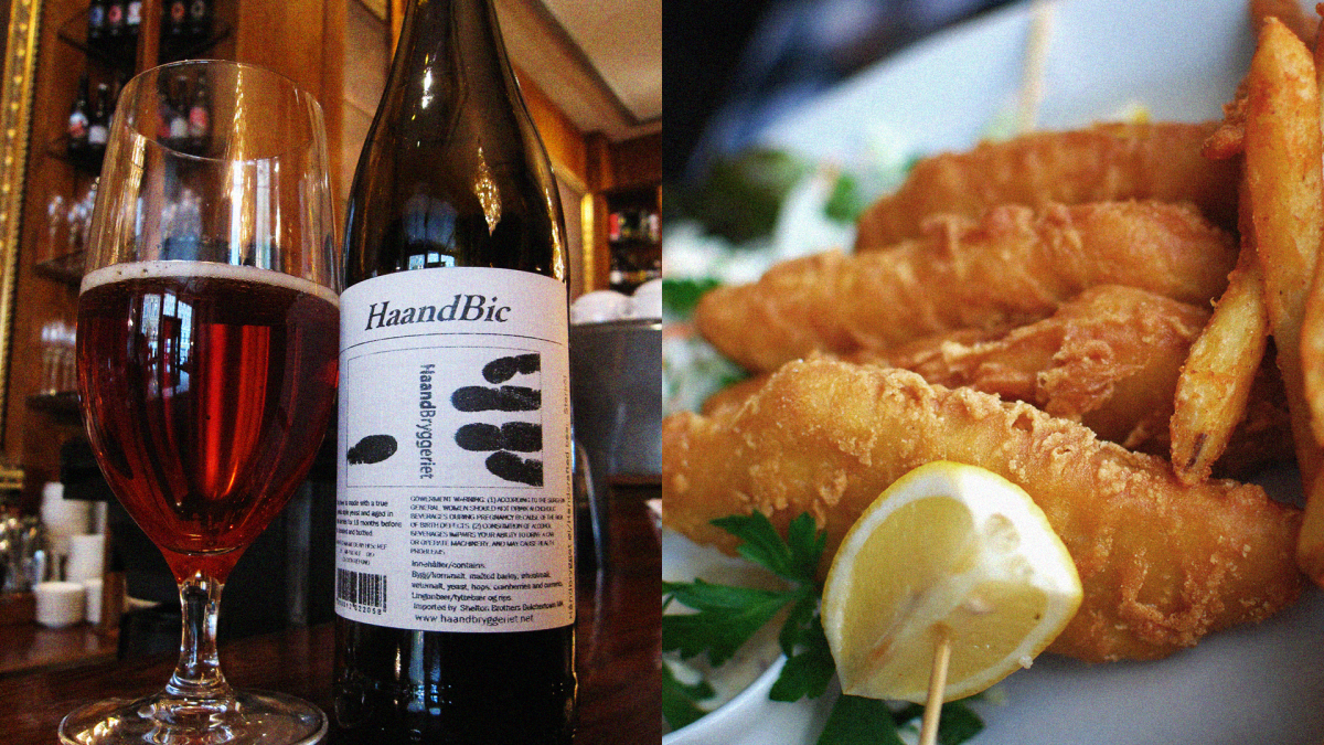 Salty pub fare and sour beer are two peas in a pod.
