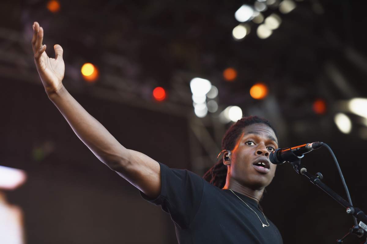 Daniel Caesar performs on the Scissor Stage during day 3 of Grandoozy on Sept. 16, 2018 in Denver, Colorado.  (Photo by FilmMagic/FilmMagic).