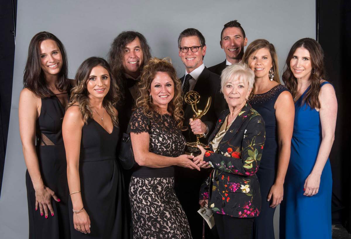 Cast of 'Days of Our Lives' pose at 45th Daytime Emmy Awards.