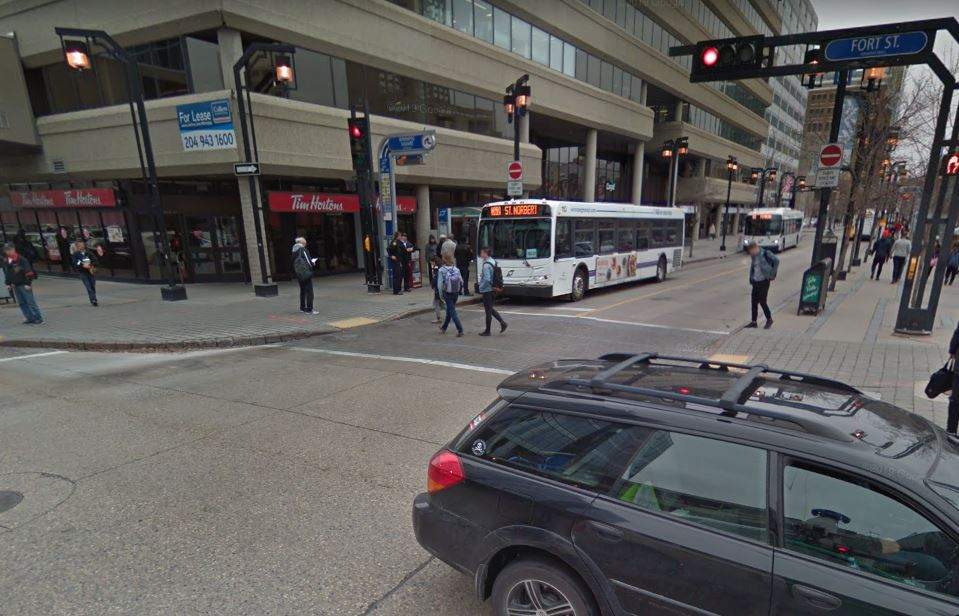 The intersection of Graham  Avenue and Fort Street.