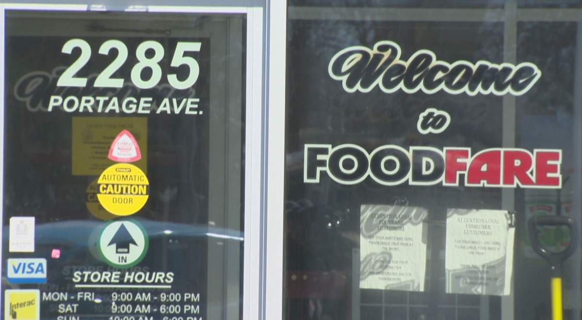 The front of the store at Food Fare’s Portage Avenue location.