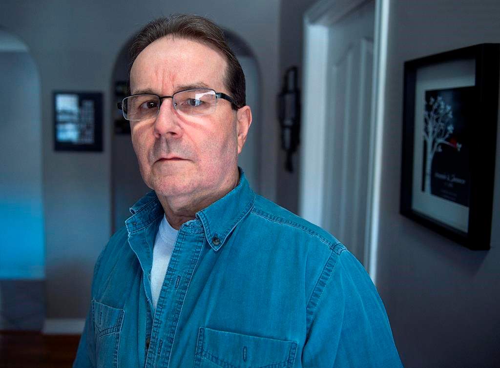 Glen Assoun, jailed for over 16 years for the knife murder of his ex-girlfriend in a Halifax parking lot, is seen at his daughter’s residence in Dartmouth, N.S. on Thursday, Feb. 28, 2019.