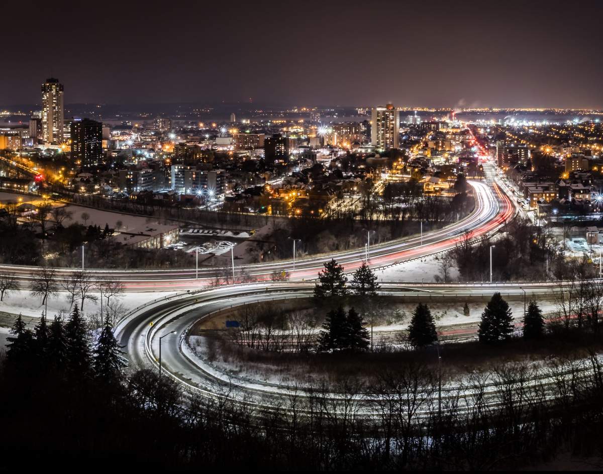 Hamilton in Winter shot from the Jolley Cut.