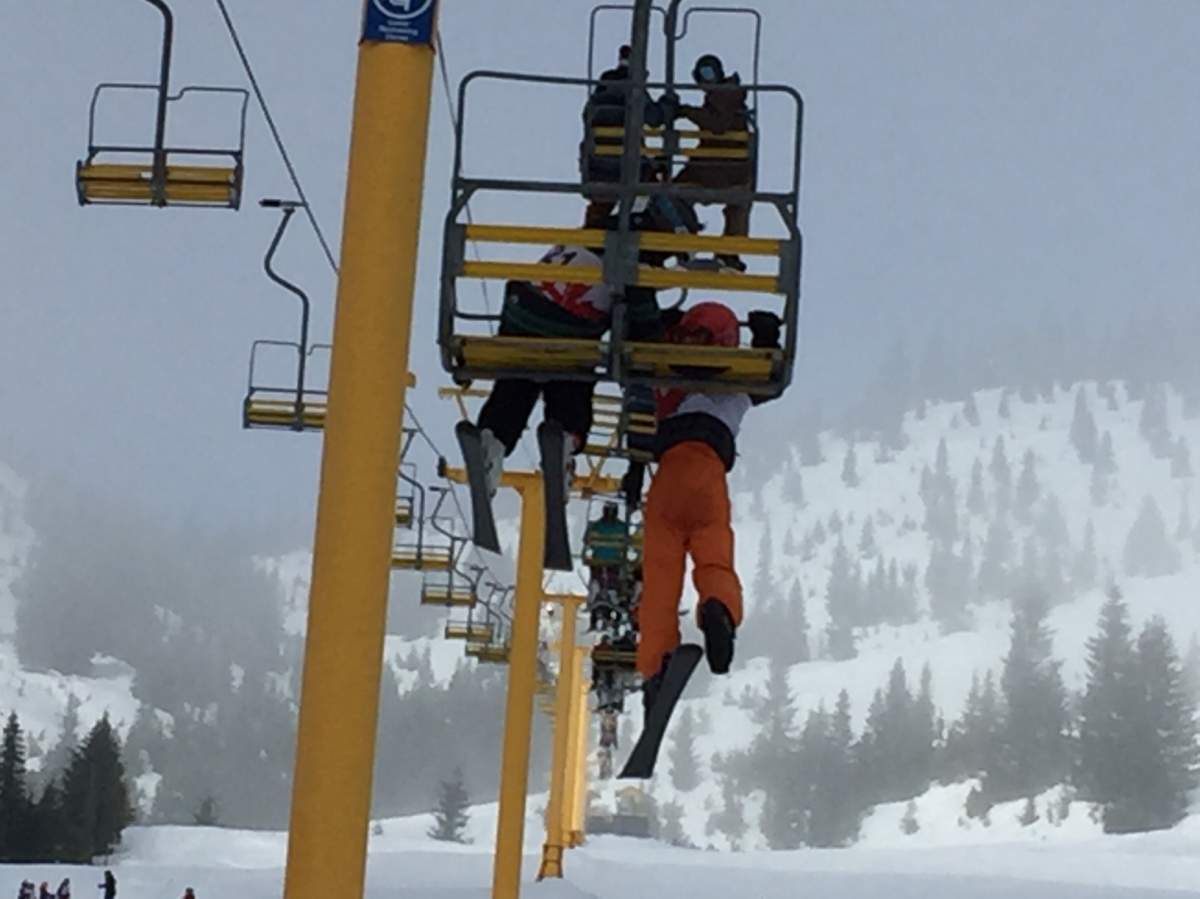 Steve Perry captured this dramatic scene while skiing at Sasquatch Mountain Resort in January. 