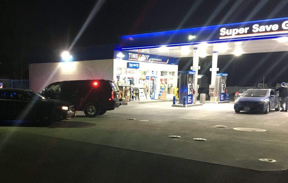 The Super Save Gas station at Highway 33 near Mills Road was robbed at knife point on Thursday night, according to staff.