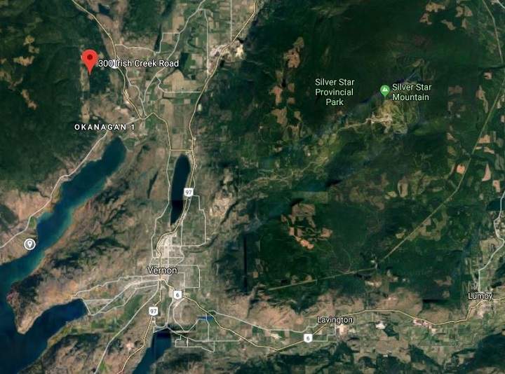 Fire crews were called to a home along the 300 block of Irish Creek Road near Vernon, just after 12 a.m. on Friday.