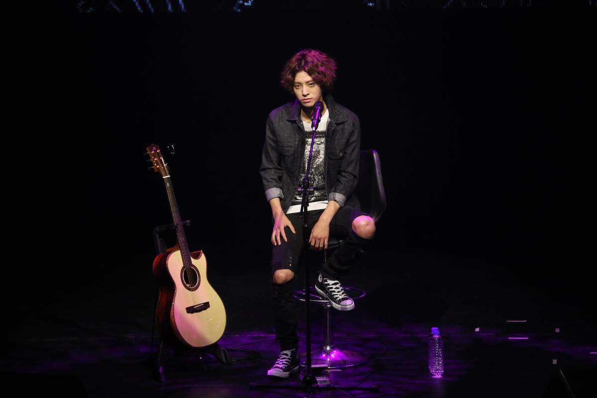 South Korean singer Jung Joon-young meets fans on Saturday, July 12, 2014, in Taipei, China.