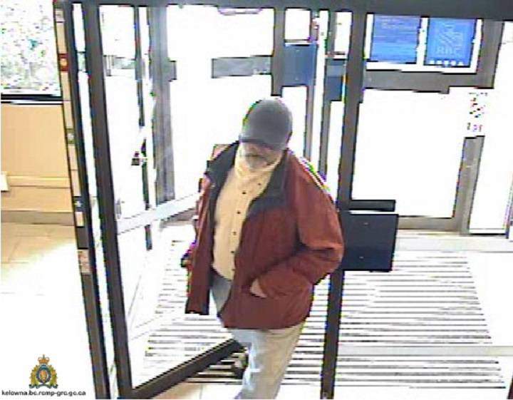 Police released this image of the suspect in a Mission area bank robbery on March 1.