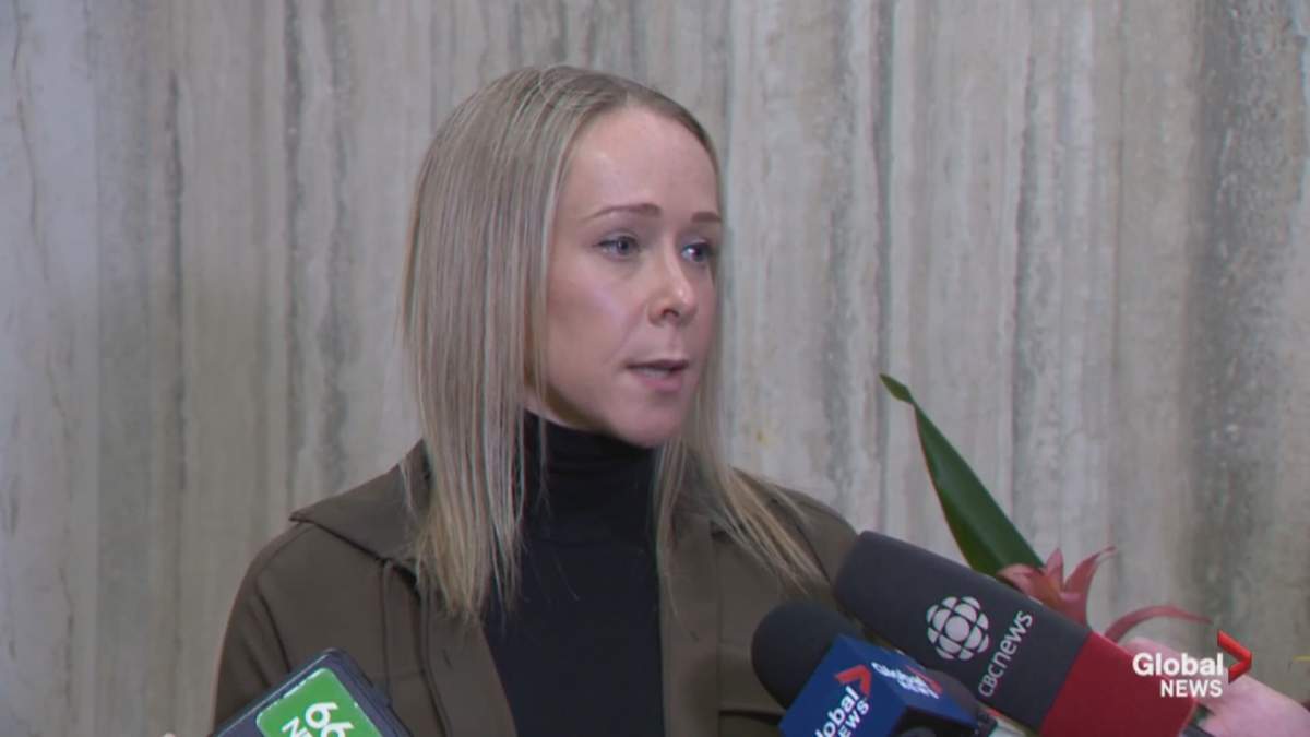 Kim Prodaniuk, a Calgary police officer who filed a lawsuit against the service, is seen in this file photo. 
