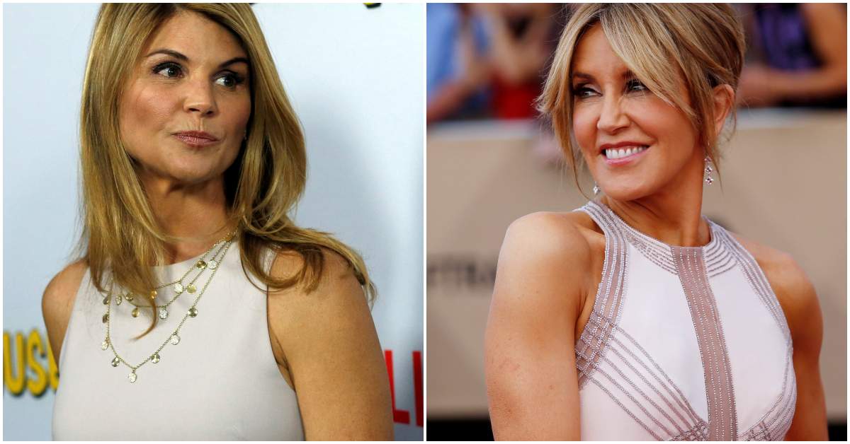Lori Loughlin, left, and Felicity Huffman, right, have both been charged in relation to the U.S. college admissions scam. 