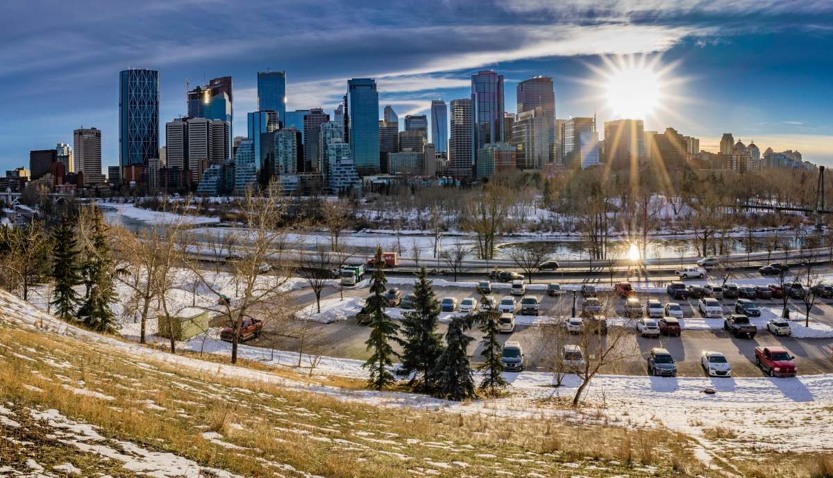 A beautiful winter day in Calgary. This photo was taken by Murray Cotton on December 13, 2018.