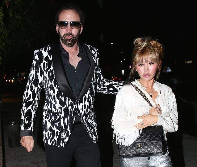 Nicolas Cage and Erika Koike pictured in Las Vegas in 2018.