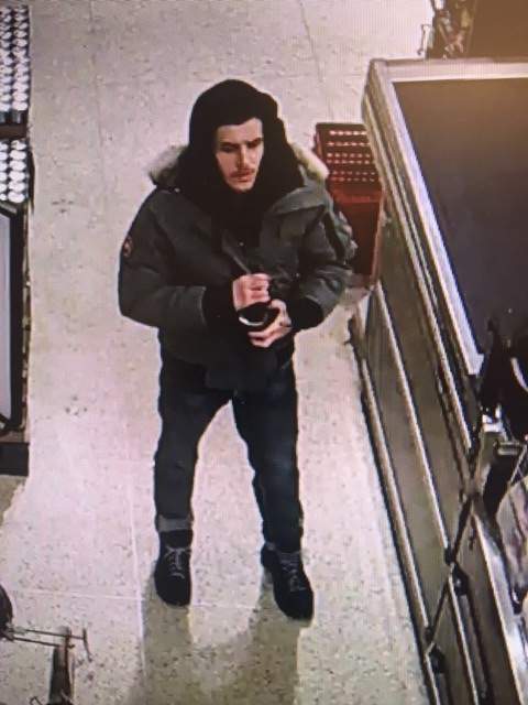Police are seeking to identify two suspects after stolen credit cards were allegedly used at several stores in Orillia.