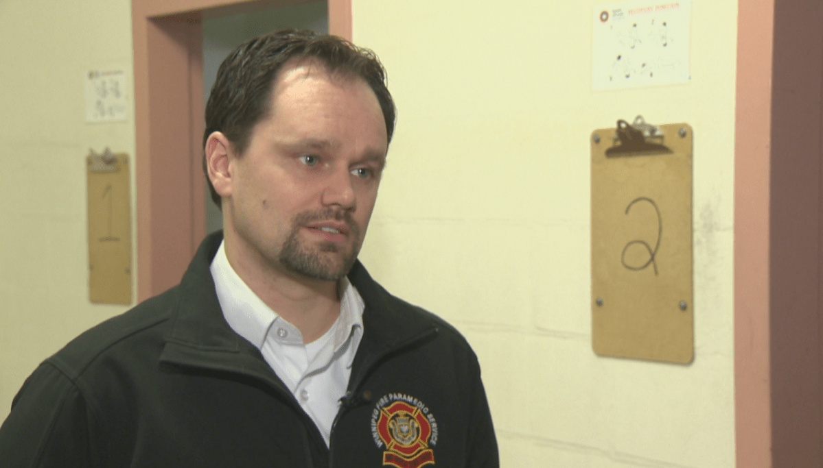 Winnipeg Fire Paramedic Service Assistant Chief of Medical Operations, Ryan Sneath.