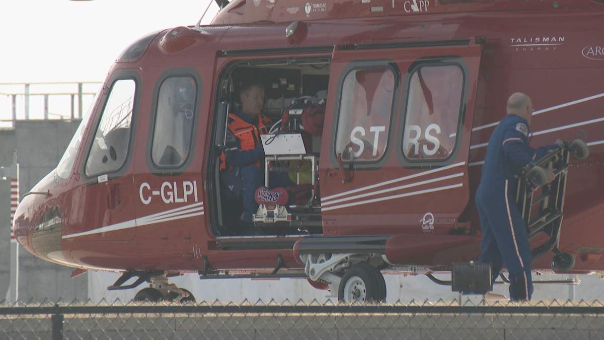 STARS Air Ambulance responded to a call near Sundre, Alta., on Sunday.