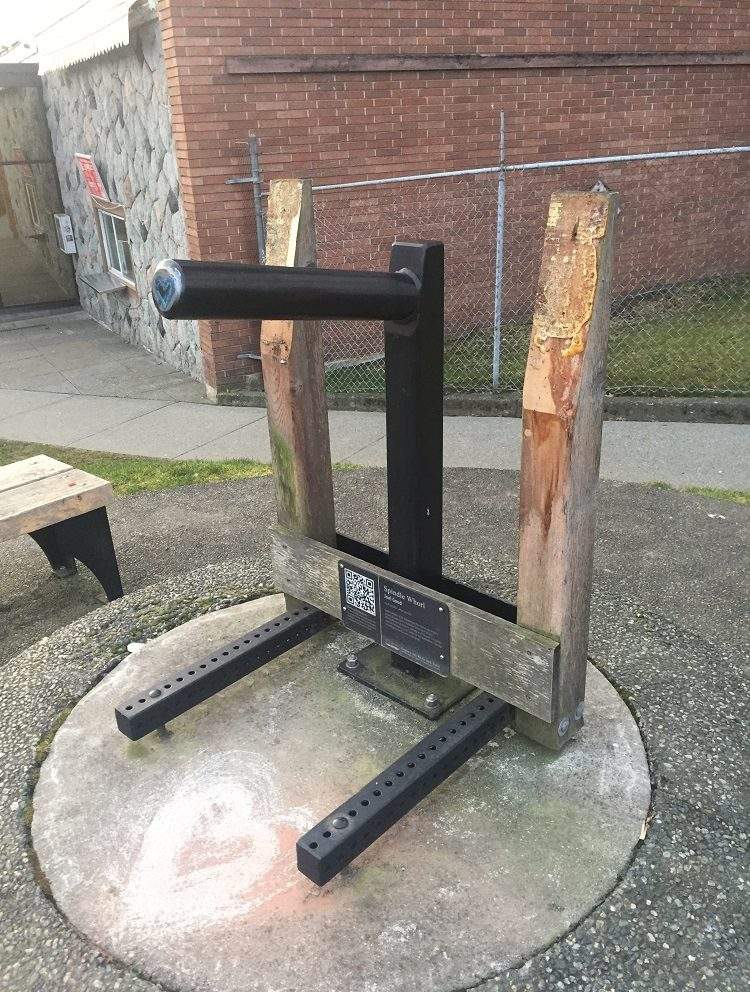 Spindle Whorl‘s mount after it was stolen over the weekend.