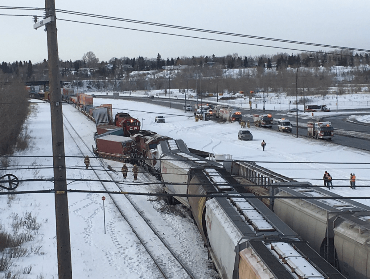 Emergency crews are responding to a multi-car train derailment reported in southeast Calgary.