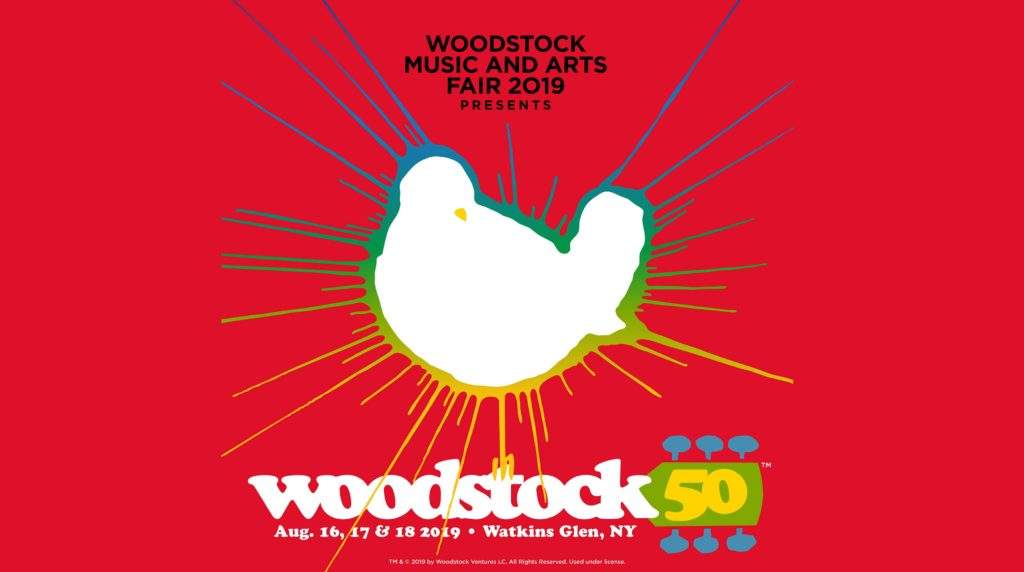 The poster for the Woodstock Music and Arts Fair 2019, which takes place on Aug. 16-18 in Watkins Glen, N.Y.