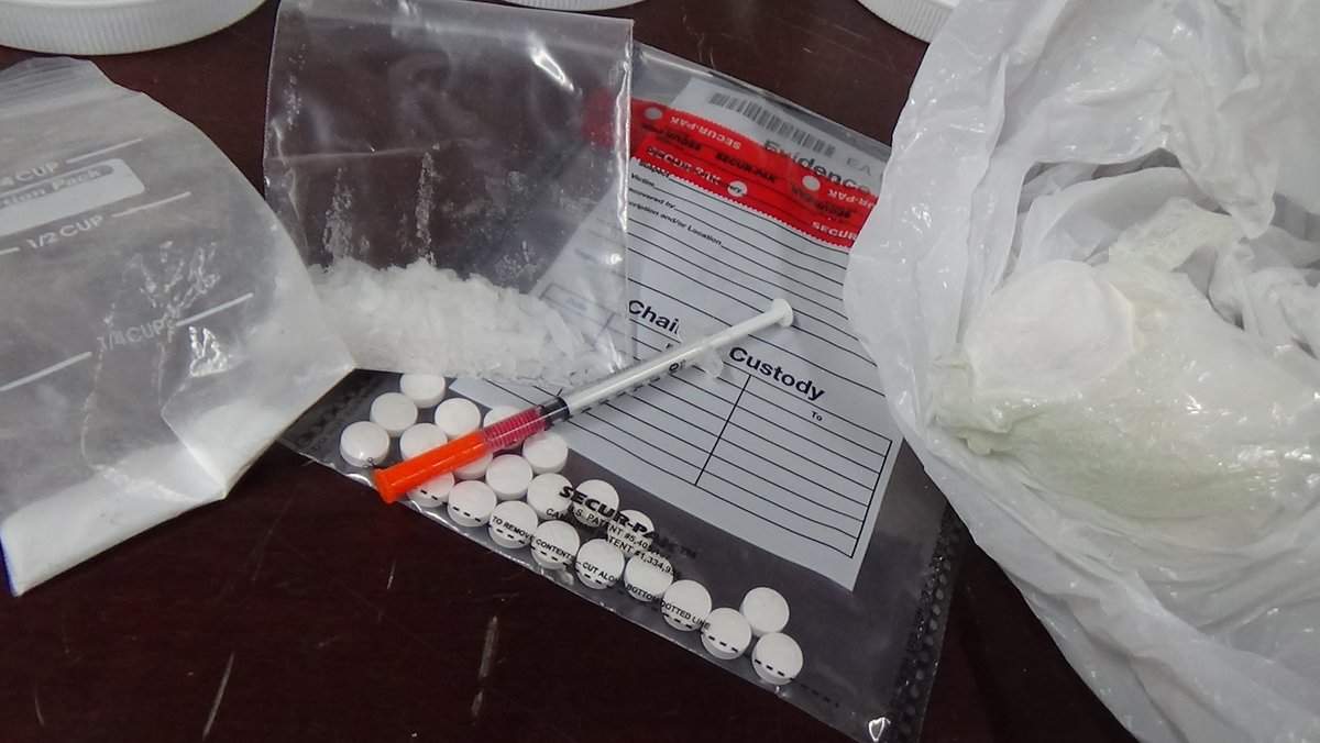 Waterloo Regional Police say seven people have been arrested after carrying out a pair of search warrants in Kitchener on Thursday.