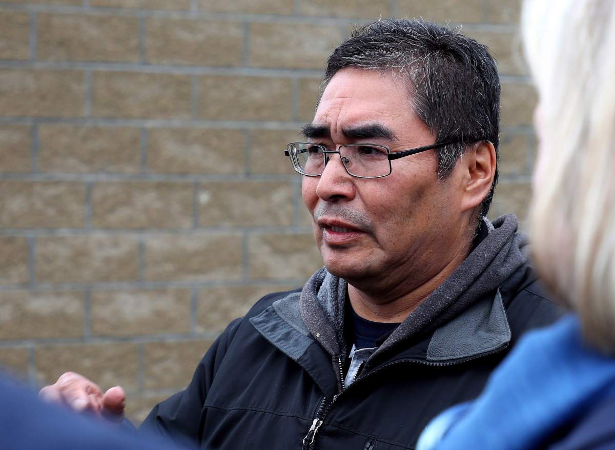 Rudy Turtle, chief of the Grassy Narrows First Nation in northwestern Ontario, is seen here on the reserve on Friday, May 18, 2018.  