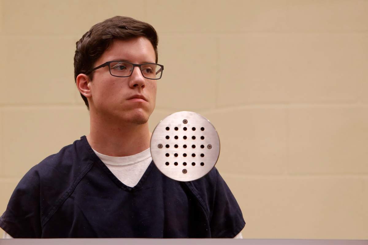 John T. Earnest appears for his arraignment hearing Tuesday, April 30, 2019, in San Diego. 