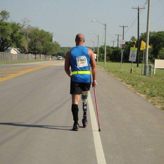 Etienne Aubé lost his right leg in an explosion while serving in Afghanistan.