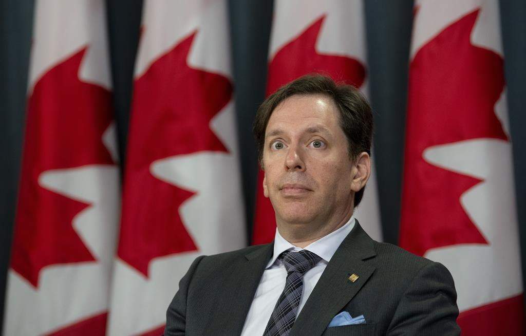 B'nai Brith Canada Chief Executive Officer Michael Mostyn speaks during a news conference in Ottawa, Monday April 29, 2019.