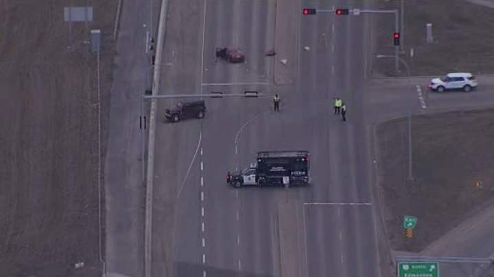 A 24-year old man died after an early morning crash on 41 Avenue SW near Highway 2 in south Edmonton on April 14, 2019.