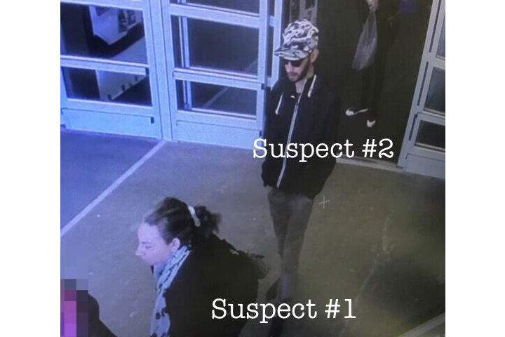 Barrie police are searching for three suspects after a woman's wallet was allegedly stolen on Thursday.