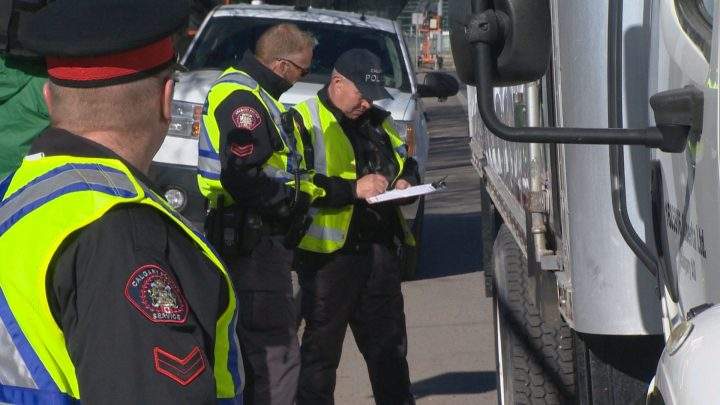 Police are enforcing the five-tonne weight restriction on Calgary’s 9 Avenue S.E. bridge with hefty fines this spring.
