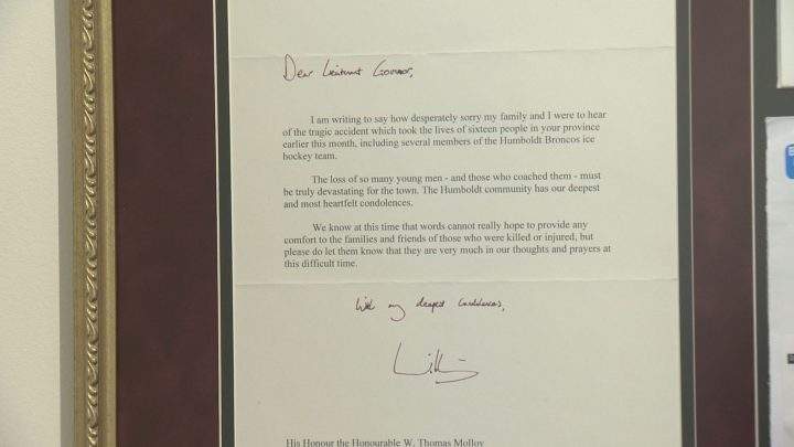 Message of condolence from Prince William.