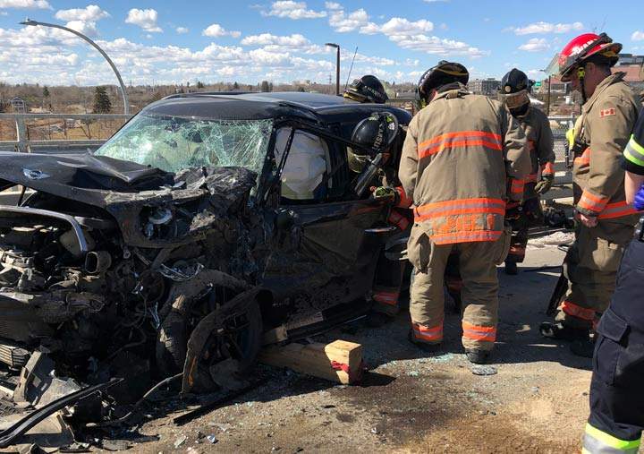 Nicholas David Glum pleaded guilty to impaired driving charges related to a Monday collision on Saskatoon’s Traffic Bridge.