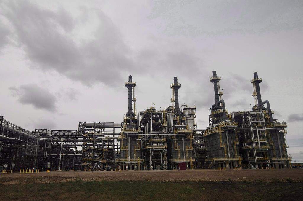A processing unit is shown at Suncor Fort Hills facility in Fort McMurray, Alta., on Monday September 10, 2018.