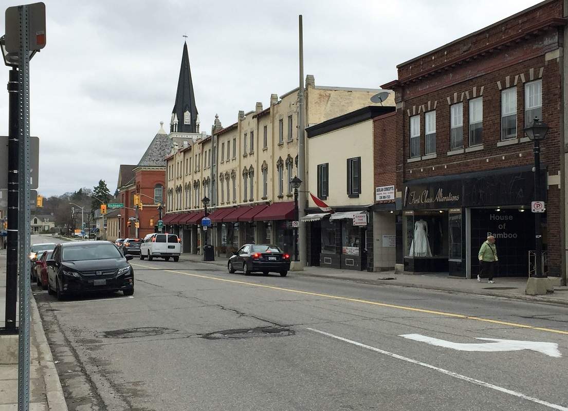 Downtown Galt in Cambridge, Ont.