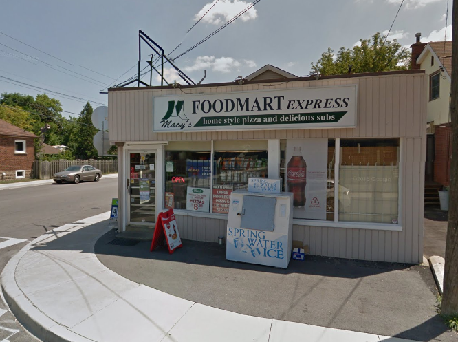 Hamilton police say they located the man who is accused of breaking into a local convenience store at the same intersection in February.