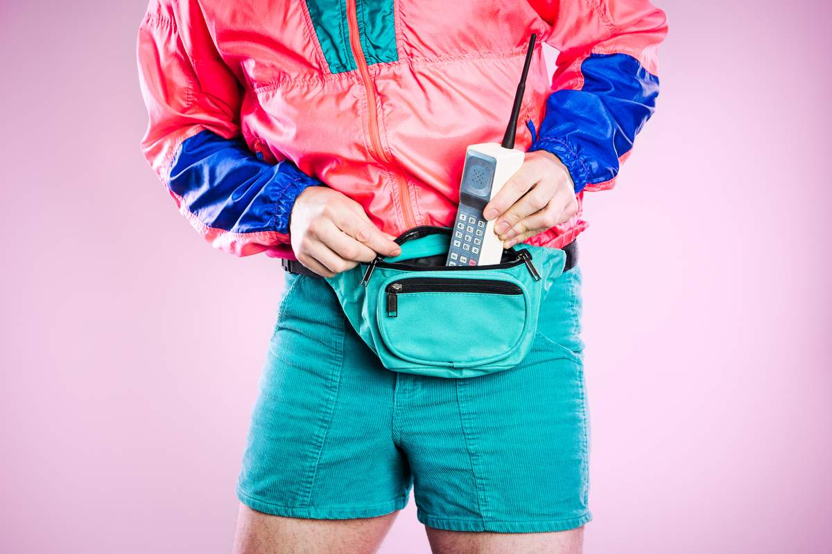 Remember fanny packs? They’re back and they’re fashionable. We’re sorry. Shutterstock