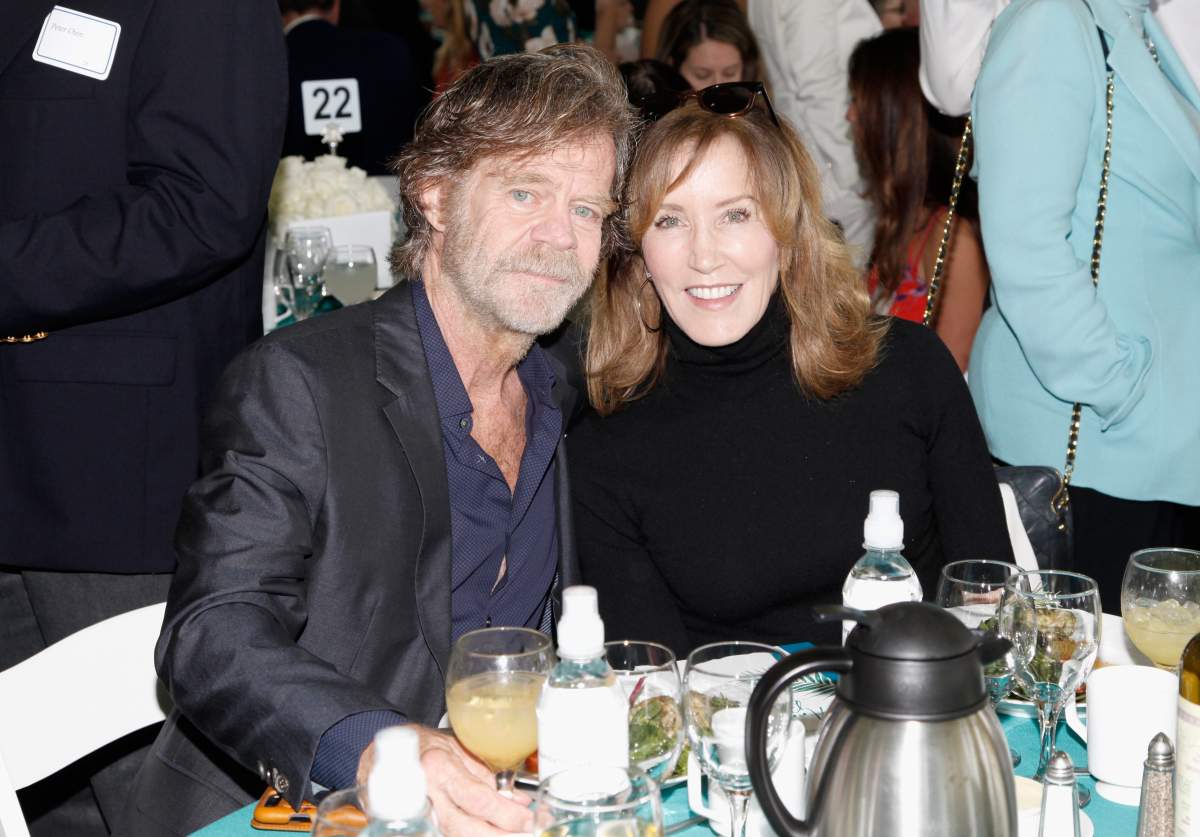 William H. Macy (L) and Felicity Huffman attend The Rape Foundation’s annual brunch on Oct. 7, 2018 in Beverly Hills, California. (Photo by Tibrina Hobson/Getty Images for The Rape Foundation)