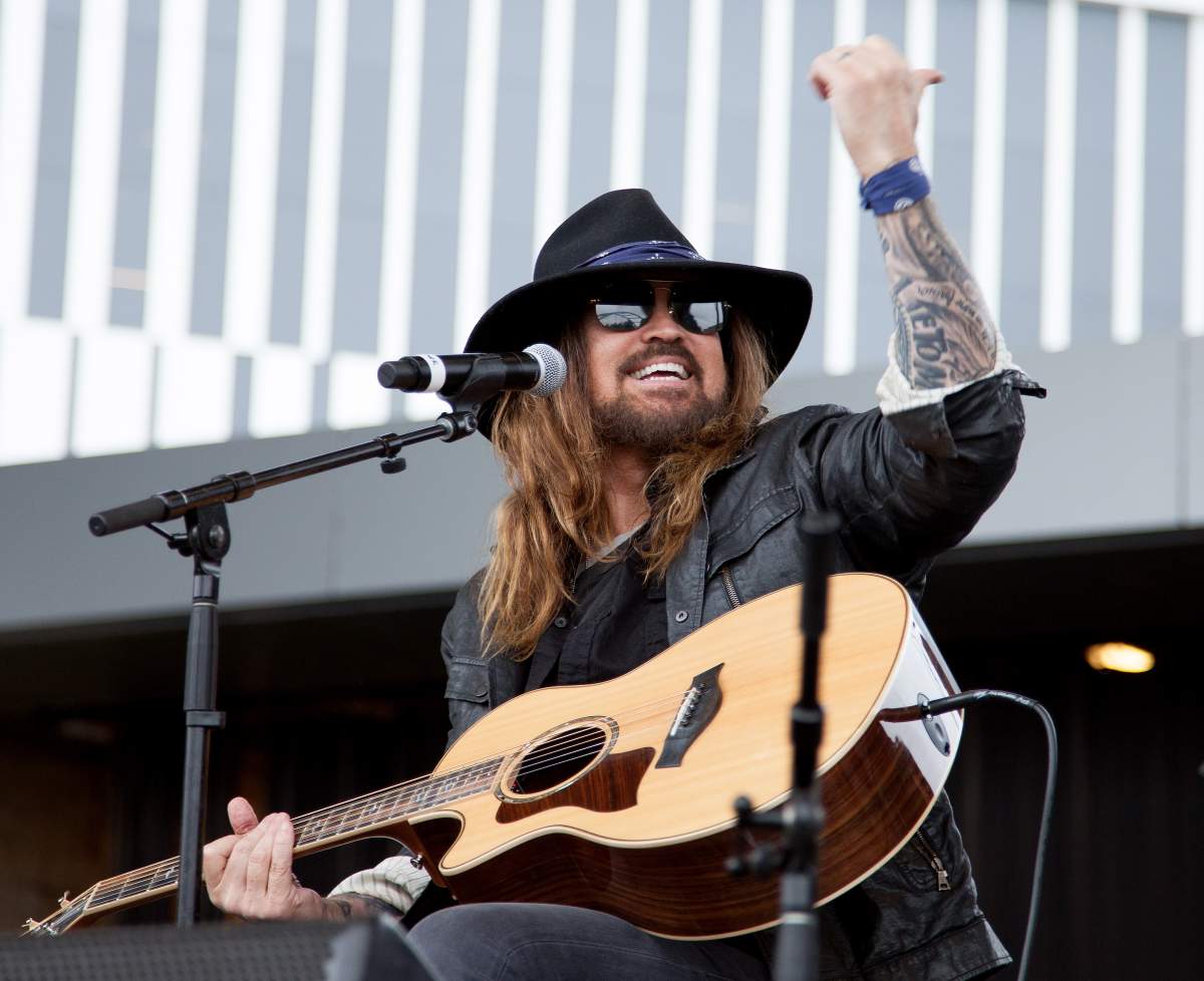 Billy Ray Cyrus performs onstage during Party At The Polls at Ascend Amphitheater on Oct. 20, 2018, in Nashville, Tenn.