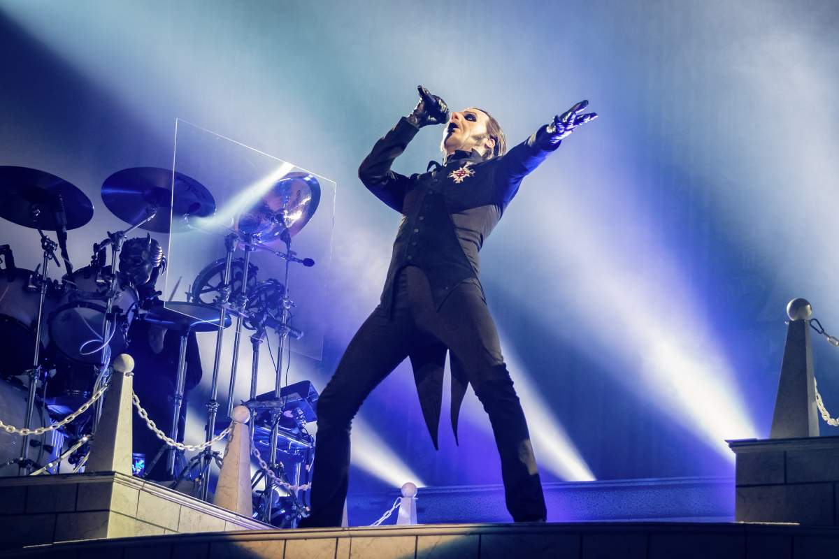 Tobias Forge, a.k.a. Cardinal Copia, of Ghost performs at Oslo Spektrum on Feb. 21, 2019 in Oslo, Norway.