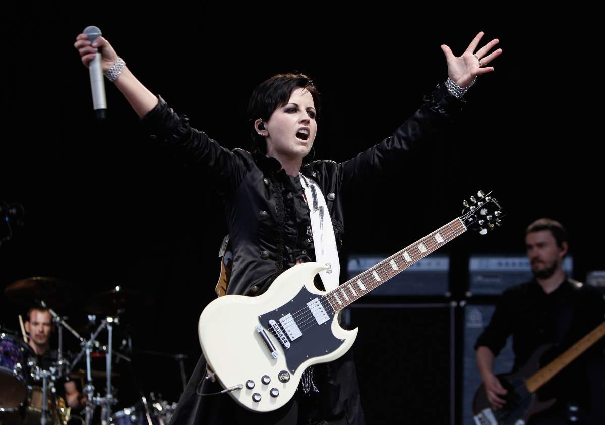 Dolores O’Riordan of The Cranberries performs on stage during day one of Feis Festival 2011 in London.