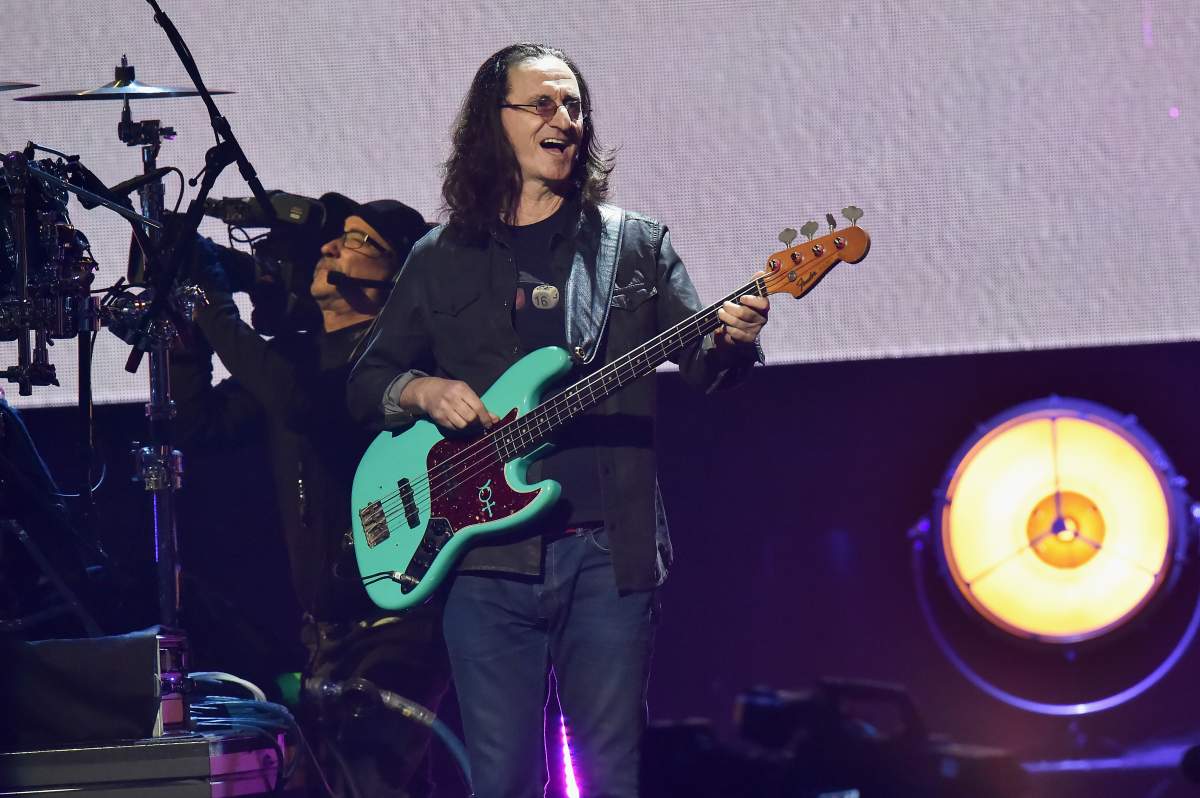 Geddy Lee of Rush performs onstage at the 32nd Annual Rock & Roll Hall of Fame Induction Ceremony at Barclays Center on April 7, 2017 in New York City.