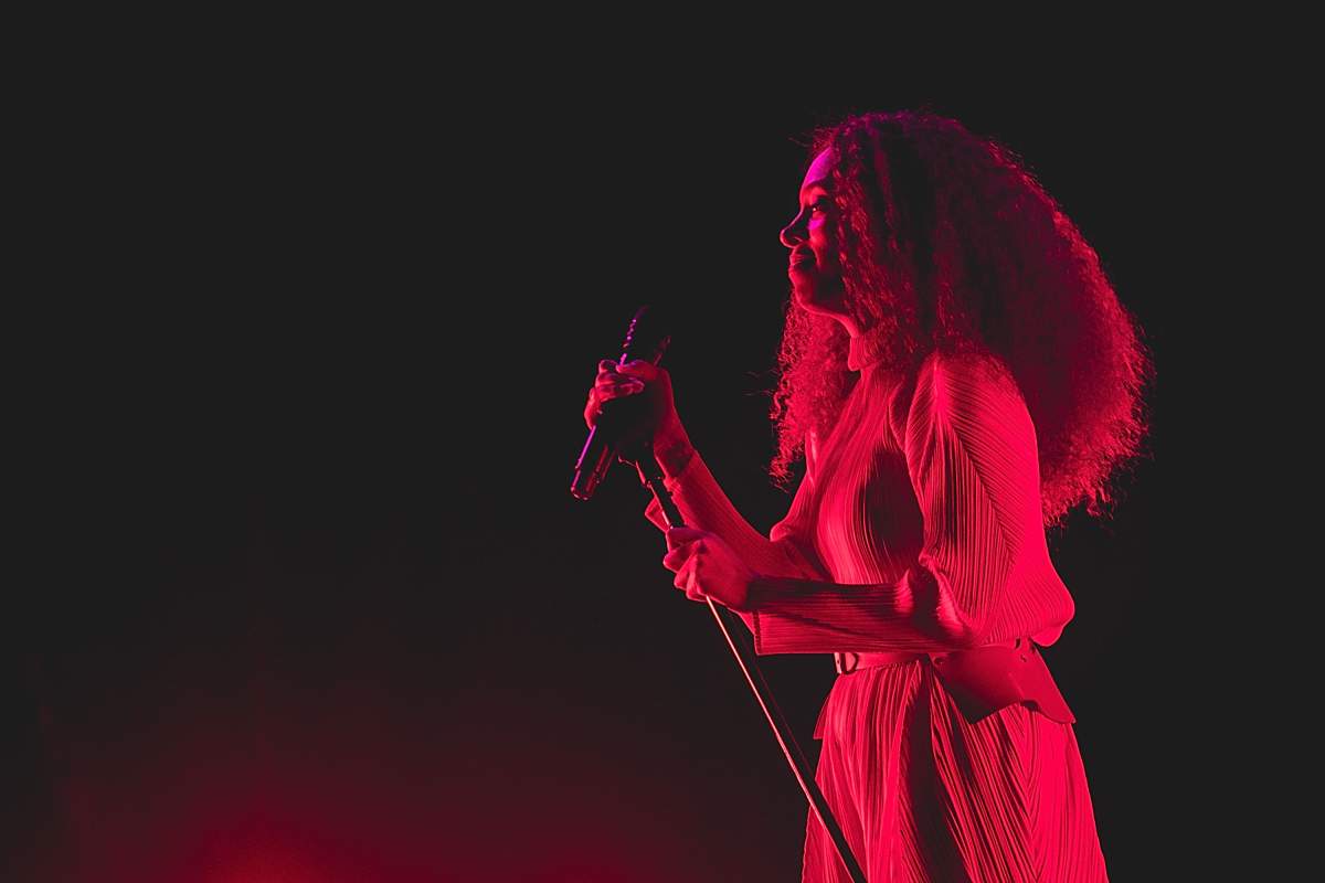 Solange performs onstage during Day for Night festival on Dec. 17, 2017 in Houston, Tex.