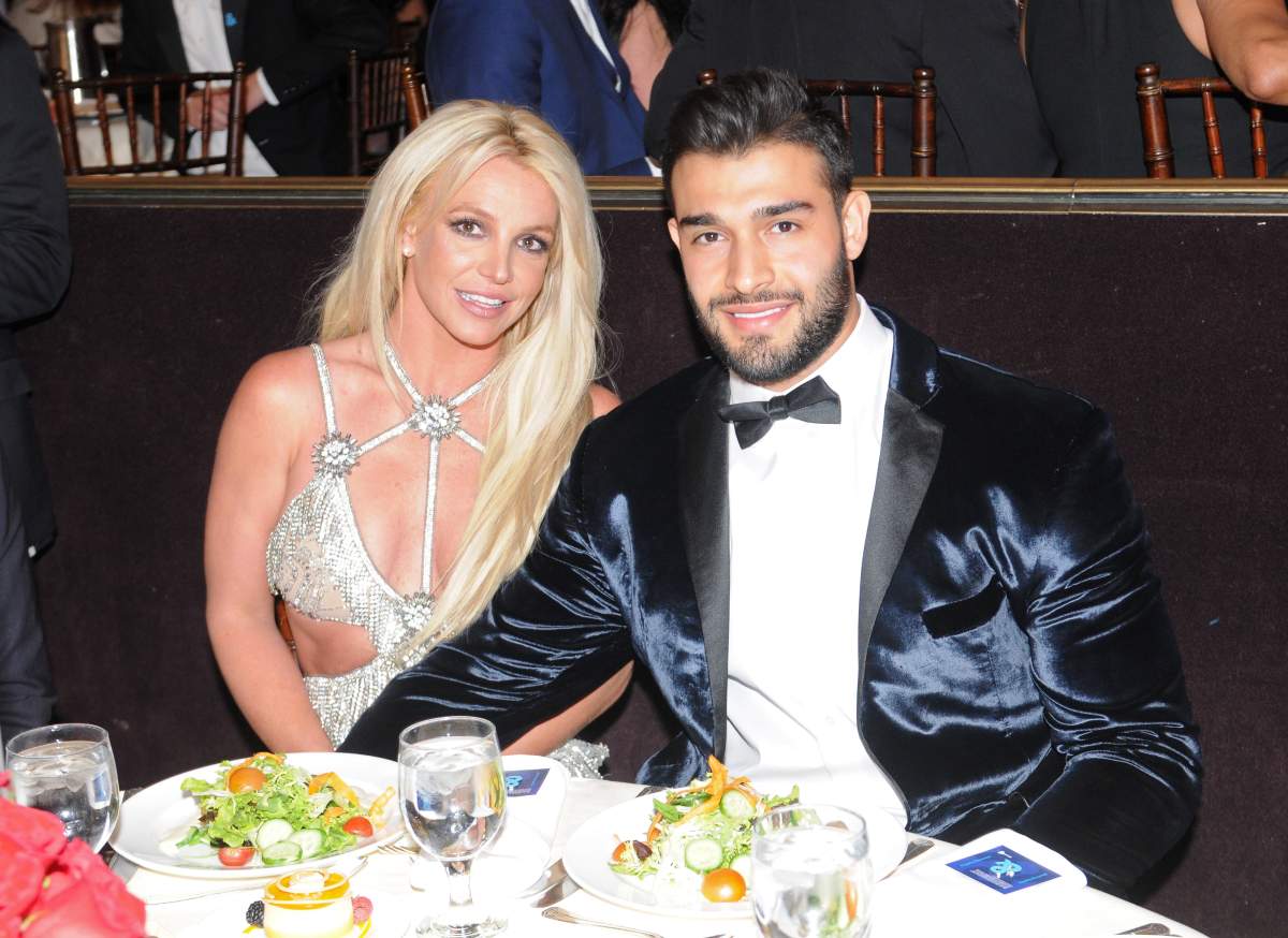 Honoree Britney Spears (L) and Sam Asghari attend the 29th Annual GLAAD Media Awards at The Beverly Hilton Hotel on April 12, 2018, in Beverly Hills, California. (Photo by Vivien Killilea/Getty Images for GLAAD)