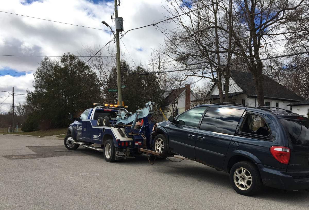 One man was taken to hospital after a crash Tuesday morning in Glen Cairn. 