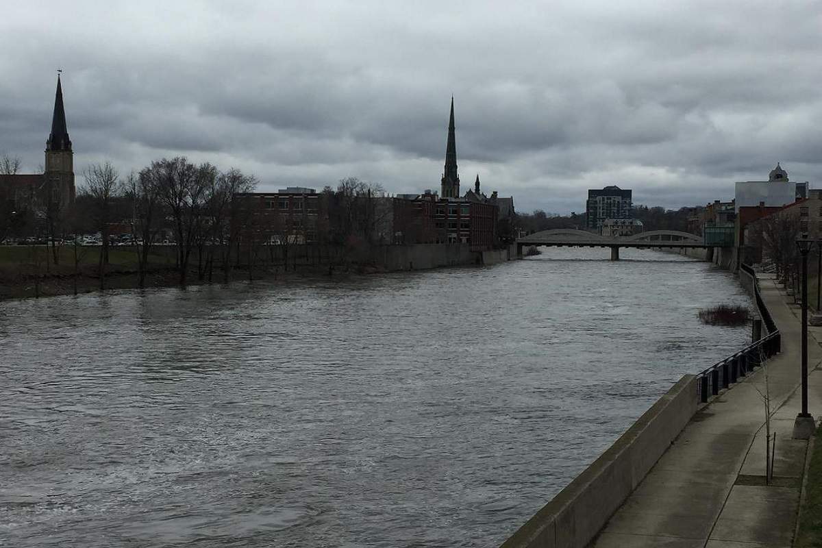 The Grand River in Cambridge, Ont.